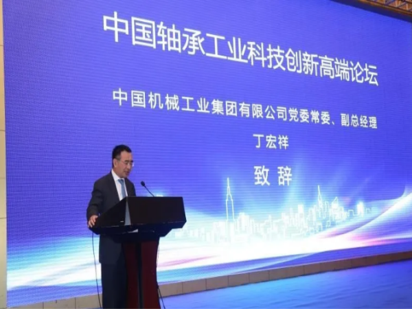国机集团党委常委、副总司理丁宏祥出席中国轴承工业科技立异高端论坛-洛阳轴承