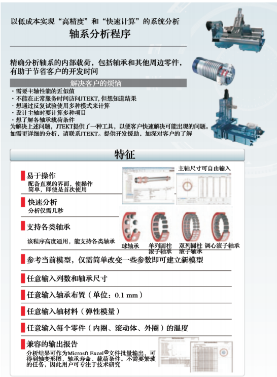 JTEKT转动轴承动力学剖析系统先容-洛阳轴承