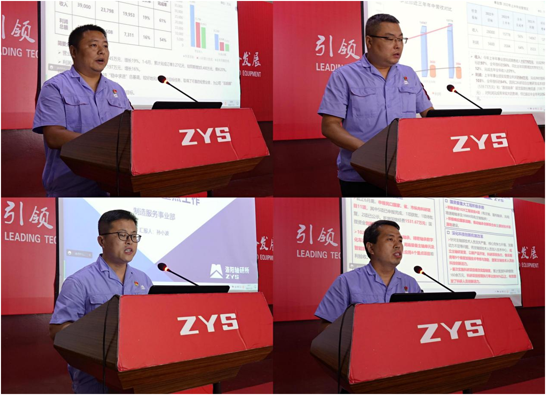 矢志不渝营生长 接续斗争立异高 ——公司召开“2022年年中事情会”-洛阳轴承