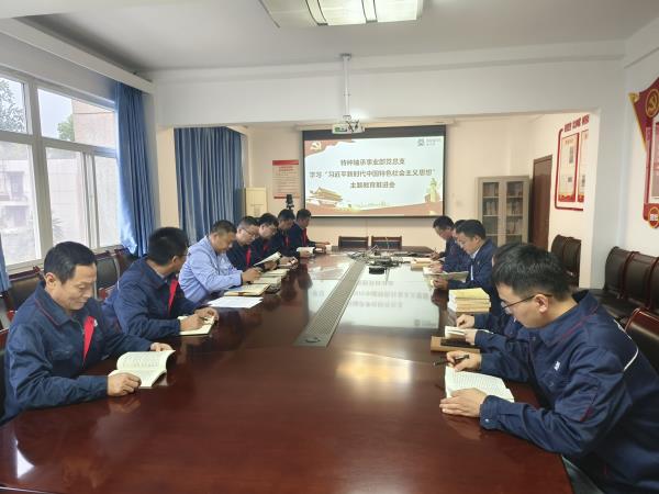 主题教育举行时 | 特种轴承事业部党总支召开主题教育安排会-洛阳轴承