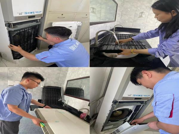 细密部件事业部二支部开展洗濯空调滤网和窗纱运动-洛阳轴承