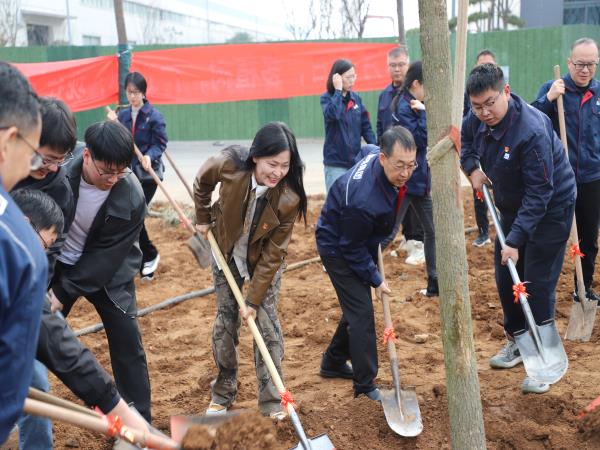 雷锋自愿添新绿 春日植树正其时-洛阳轴承